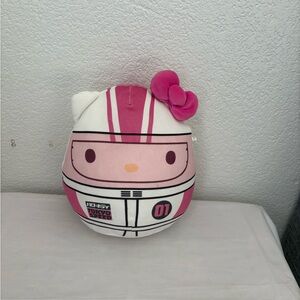 Squishmallows Racing Hello Kitty Plush - Pink and White